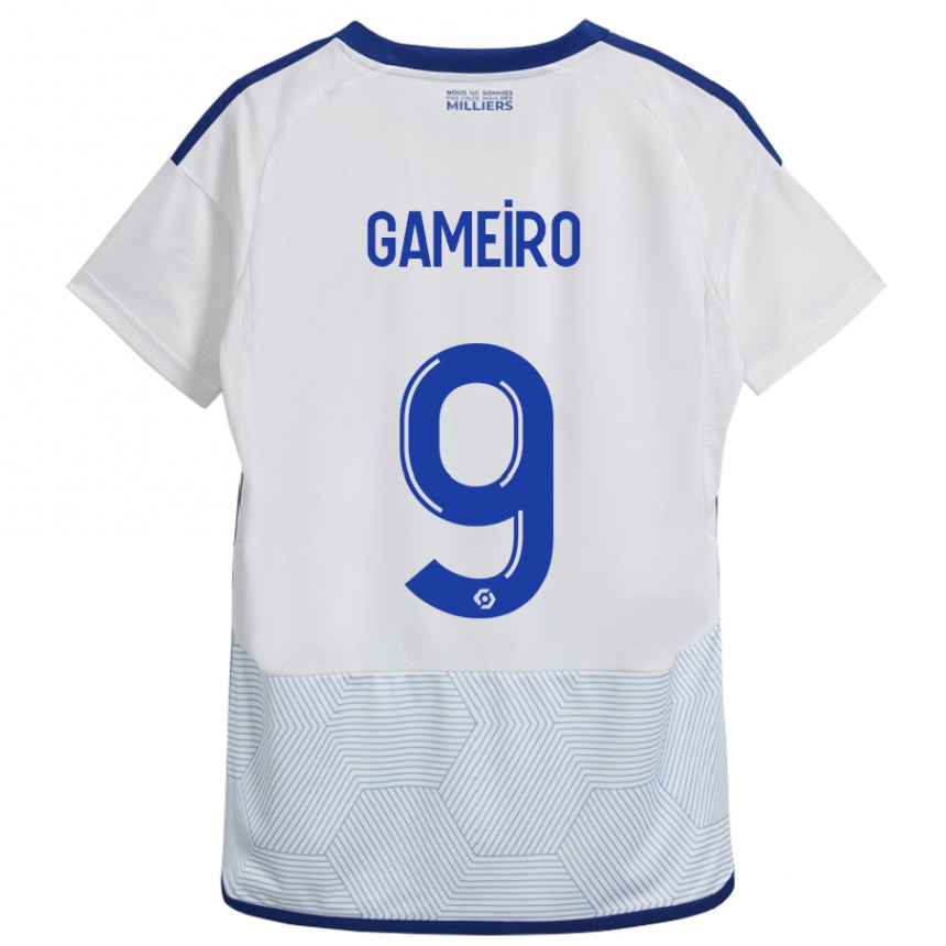 Enfant Football Maillot Kévin Gameiro #9 Blanc Tenues Extérieur 2023/24 Canada