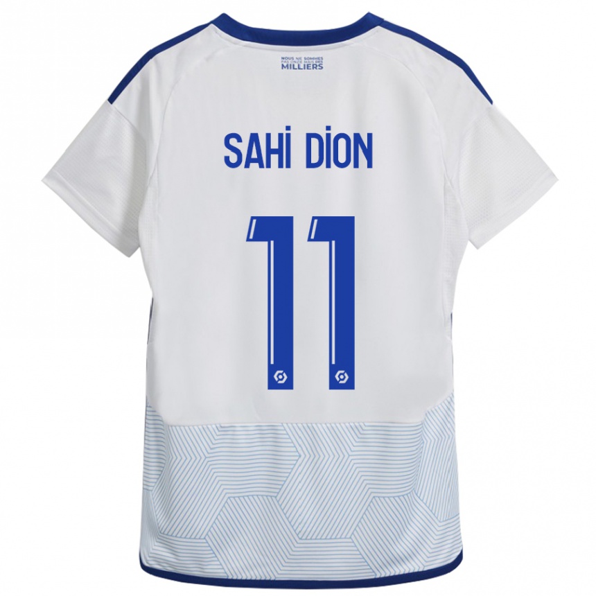 Enfant Football Maillot Moïse Sahi Dion #11 Blanc Tenues Extérieur 2023/24 Canada