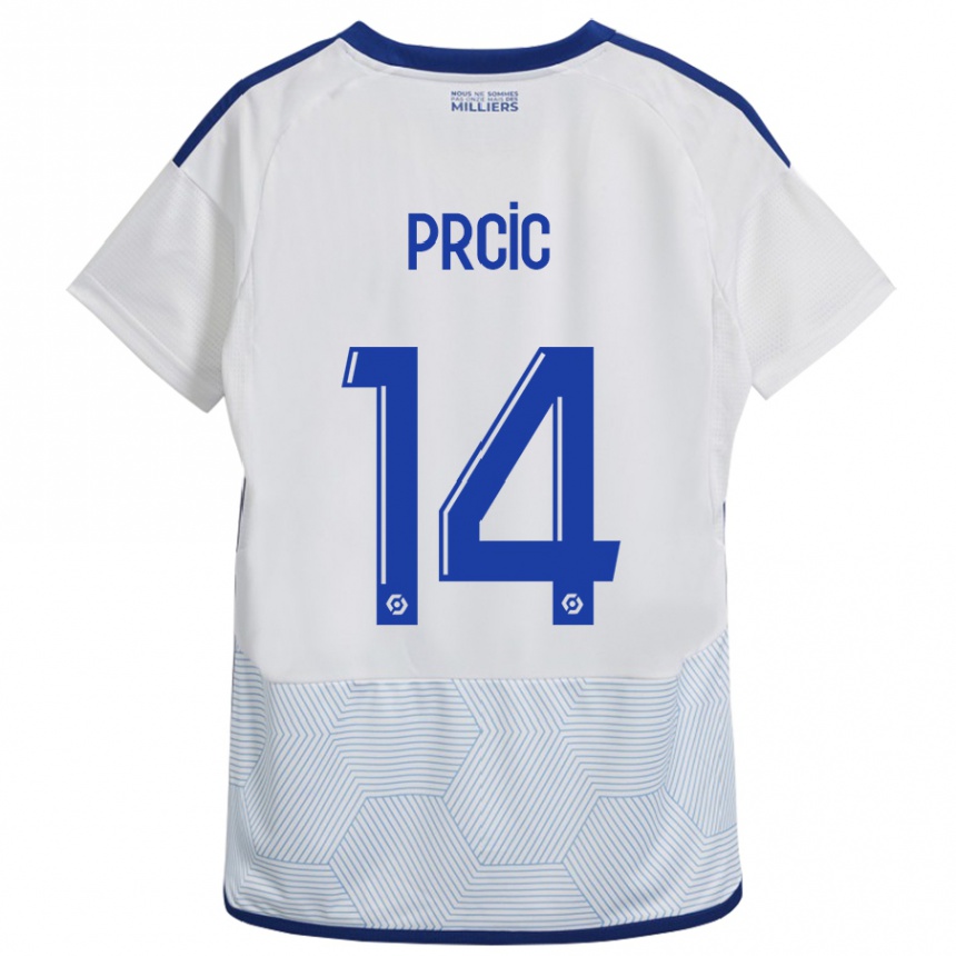 Enfant Football Maillot Sanjin Prcic #14 Blanc Tenues Extérieur 2023/24 Canada