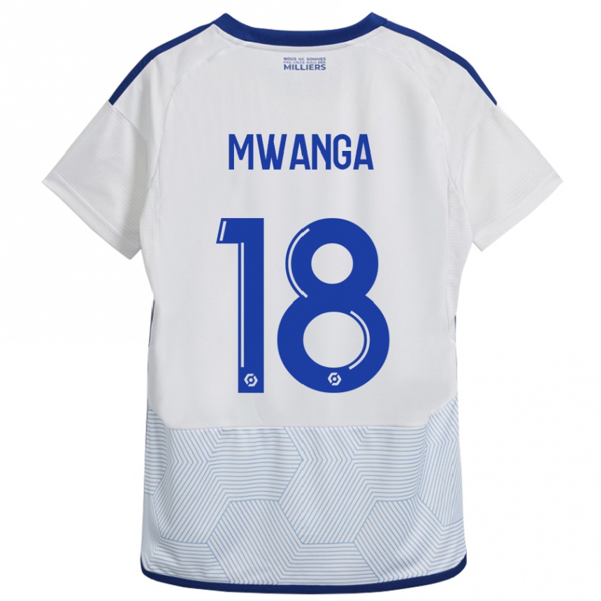 Enfant Football Maillot Junior Mwanga #18 Blanc Tenues Extérieur 2023/24 Canada