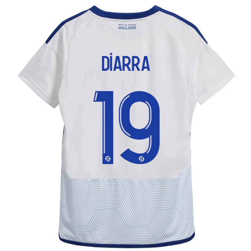 Kids Football Habib Diarra #19 White Away Jersey 2023/24 T-Shirt Canada