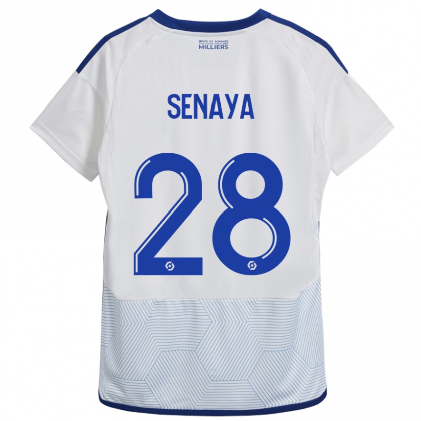 Enfant Football Maillot Marvin Senaya #28 Blanc Tenues Extérieur 2023/24 Canada