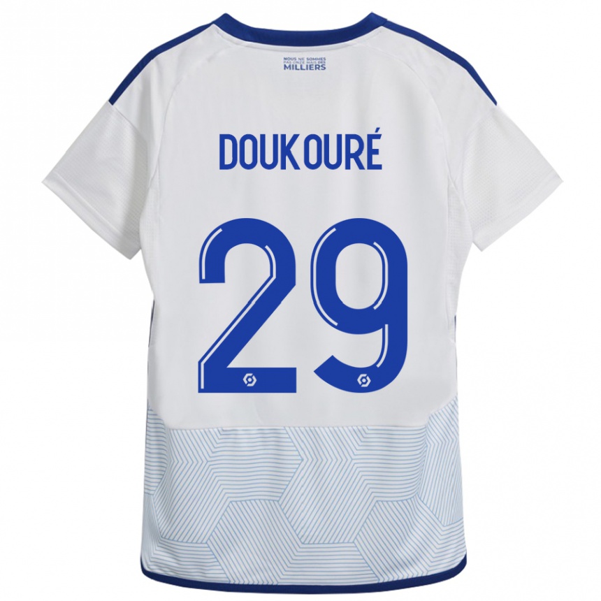 Enfant Football Maillot Ismaël Doukouré #29 Blanc Tenues Extérieur 2023/24 Canada