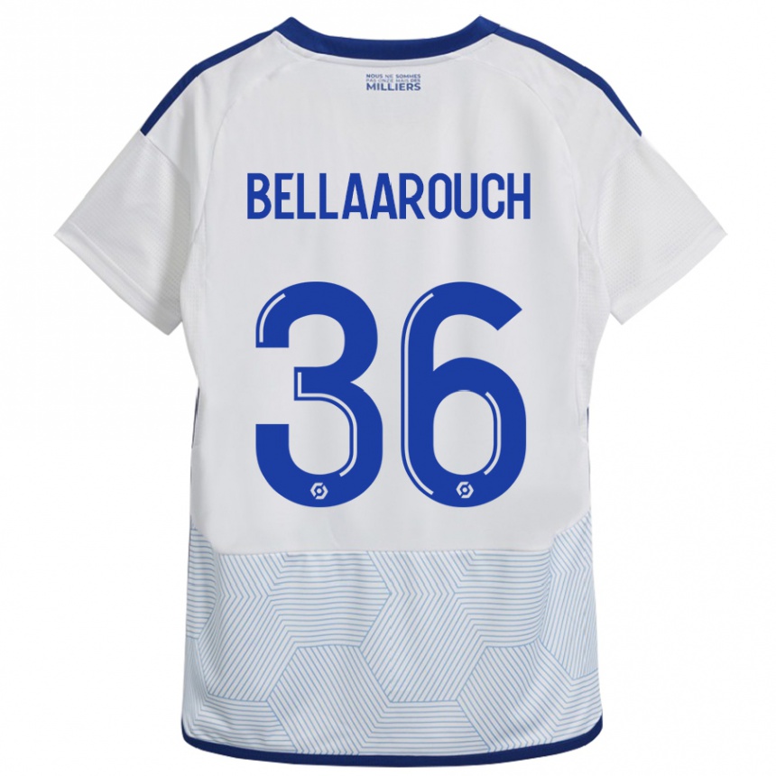 Enfant Football Maillot Alaa Bellaarouch #36 Blanc Tenues Extérieur 2023/24 Canada