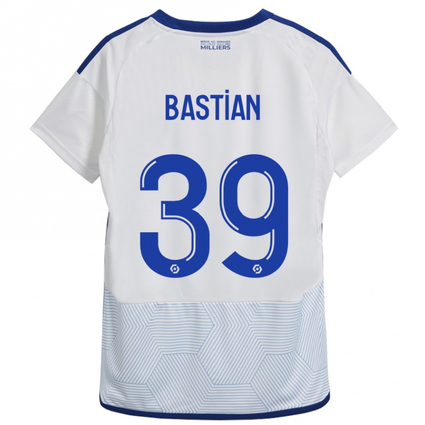 Kids Football Maxime Bastian #39 White Away Jersey 2023/24 T-Shirt Canada