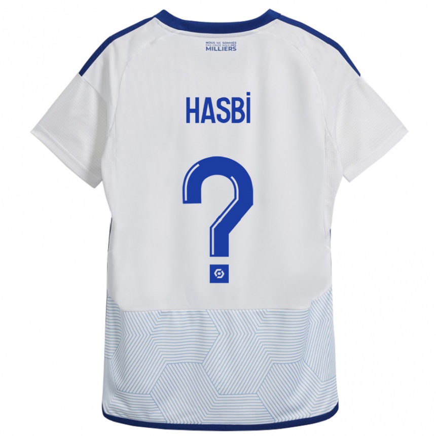 Enfant Football Maillot Walid Hasbi #0 Blanc Tenues Extérieur 2023/24 Canada