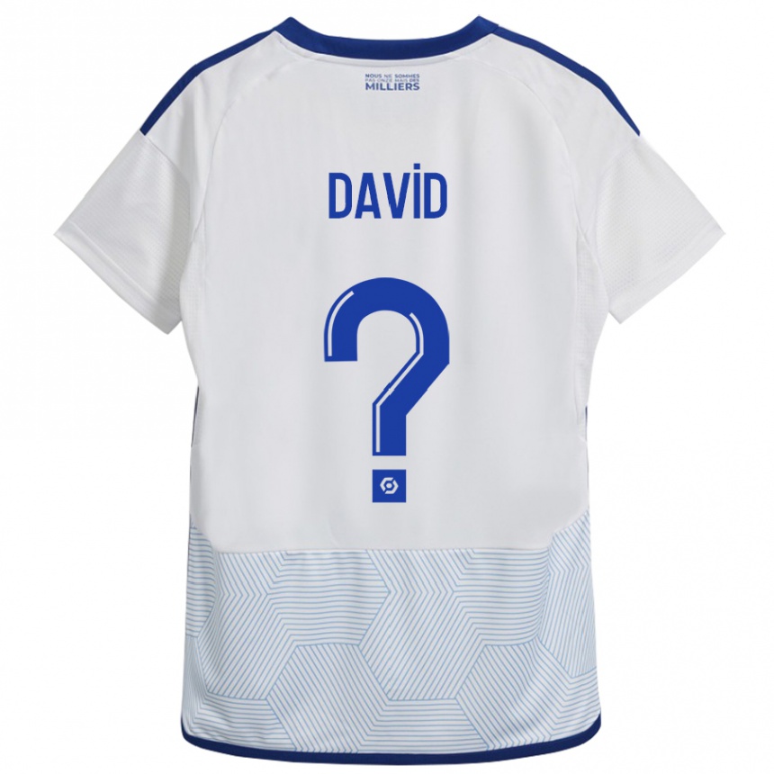 Enfant Football Maillot David #0 Blanc Tenues Extérieur 2023/24 Canada