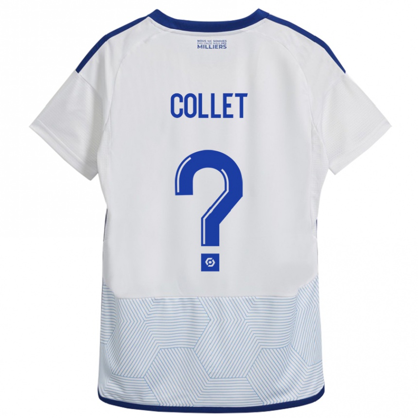 Kids Football Arthur Tirard Collet #0 White Away Jersey 2023/24 T-Shirt Canada