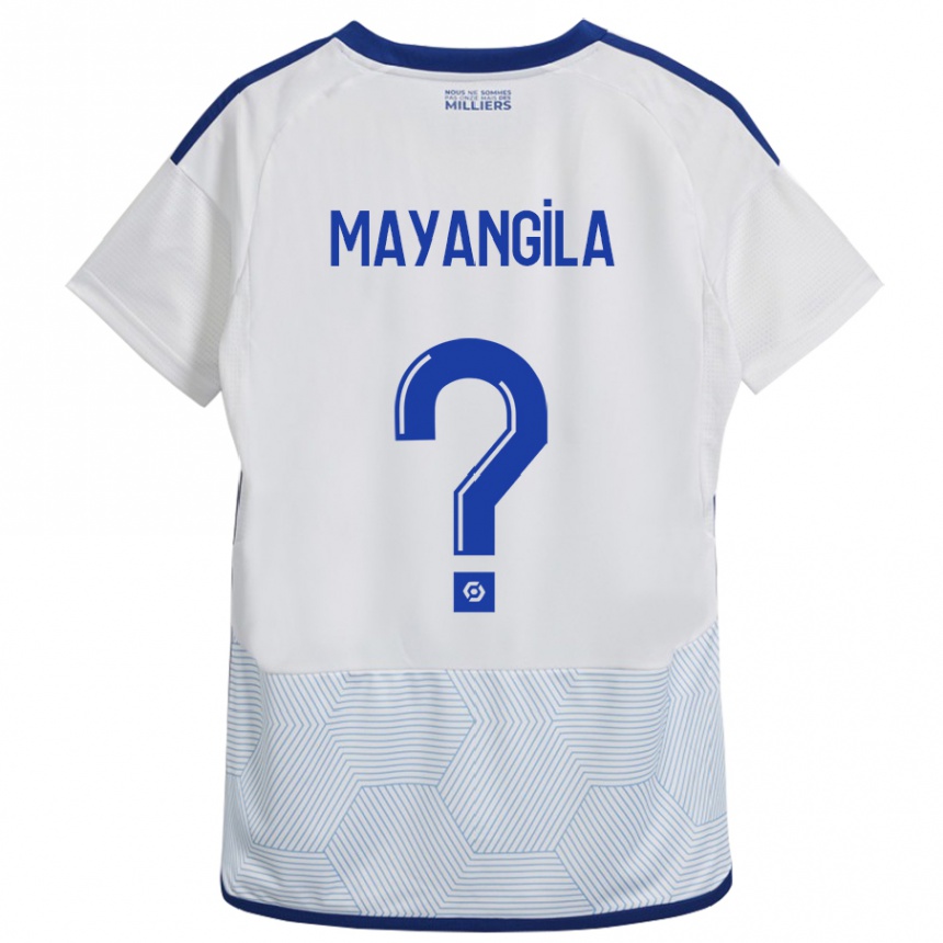 Enfant Football Maillot Ryan Tutu Mayangila #0 Blanc Tenues Extérieur 2023/24 Canada