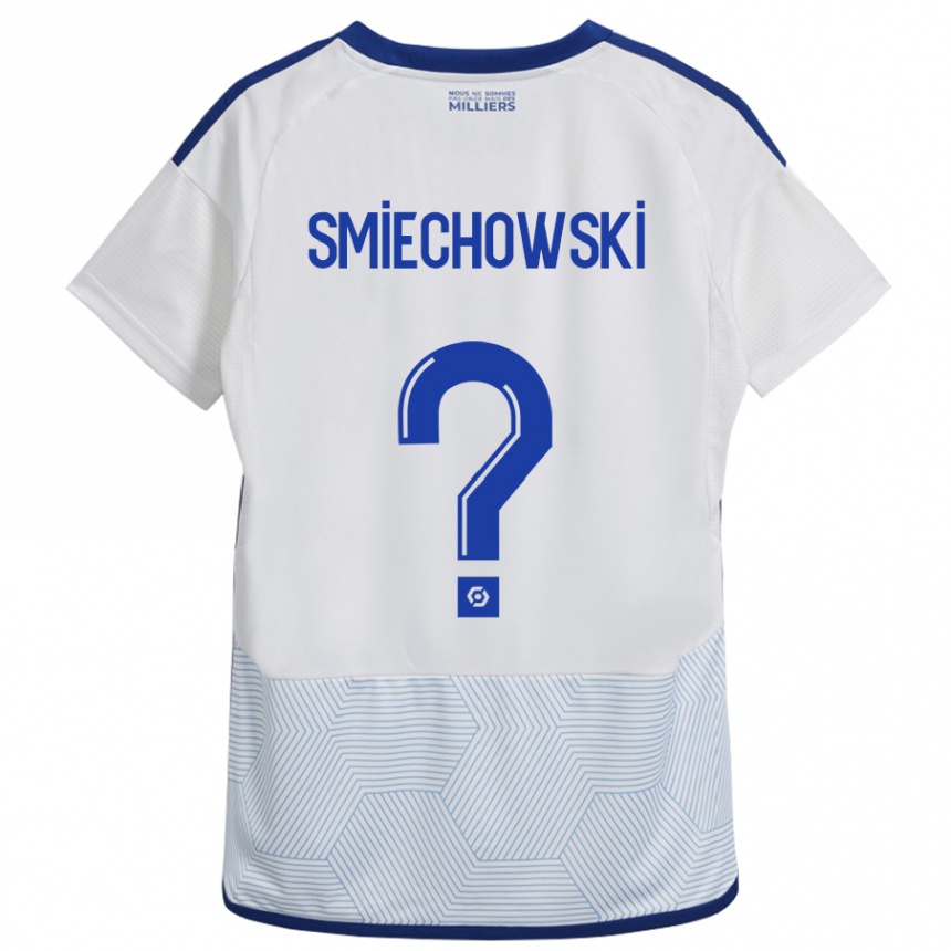 Kids Football Artur Smiechowski #0 White Away Jersey 2023/24 T-Shirt Canada