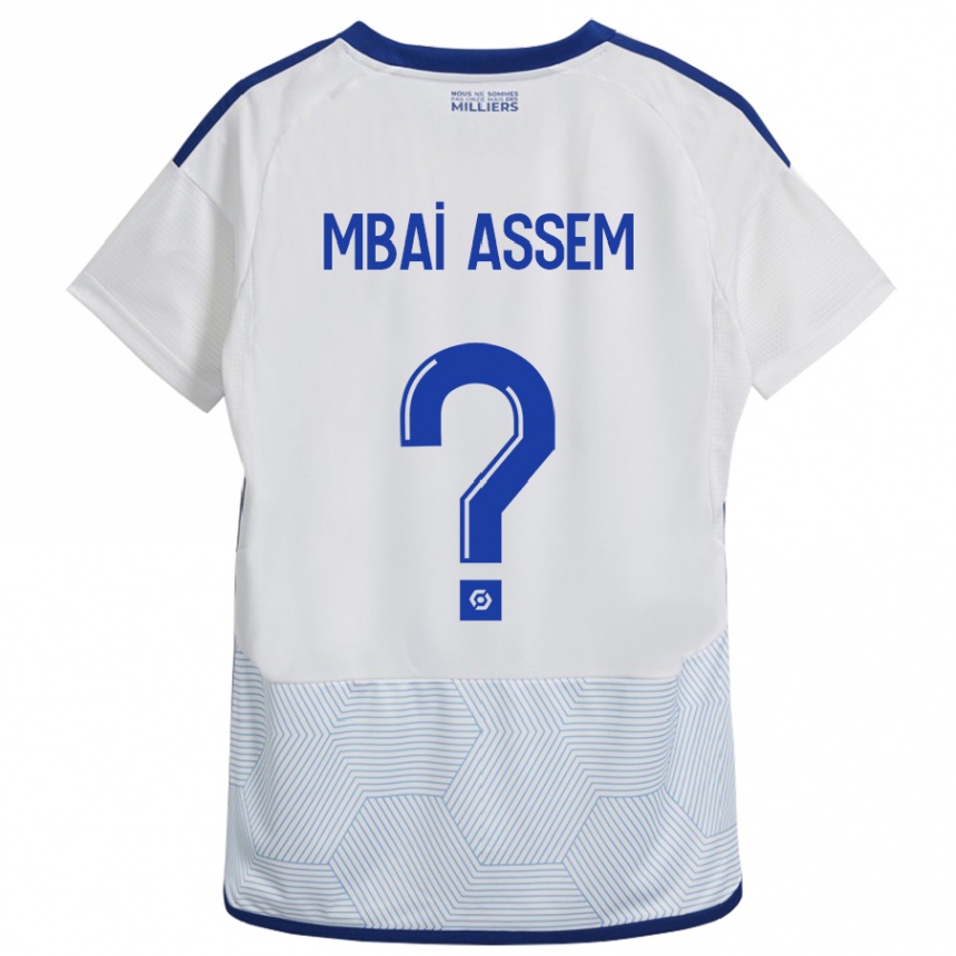 Enfant Football Maillot Chris Mbaï-Assem #0 Blanc Tenues Extérieur 2023/24 Canada