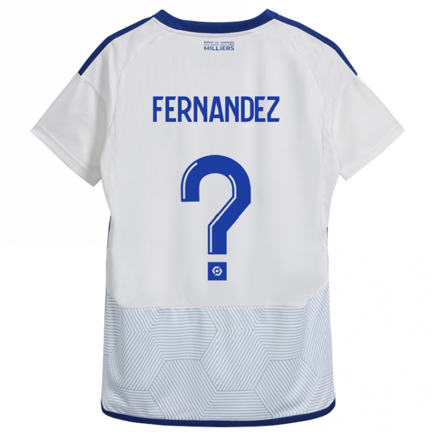 Kids Football Elies Araar Fernandez #0 White Away Jersey 2023/24 T-Shirt Canada