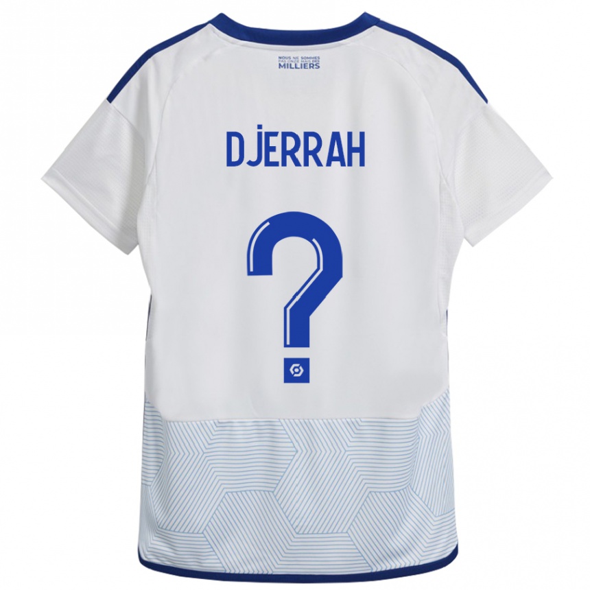 Kids Football Karim Djerrah #0 White Away Jersey 2023/24 T-Shirt Canada