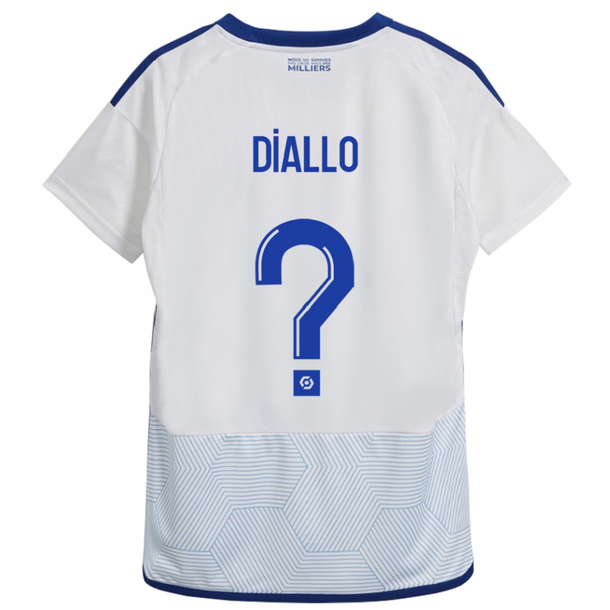 Kids Football Zoumana Diallo #0 White Away Jersey 2023/24 T-Shirt Canada