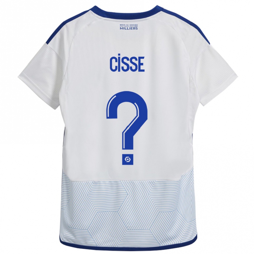 Kids Football Louis Cisse #0 White Away Jersey 2023/24 T-Shirt Canada