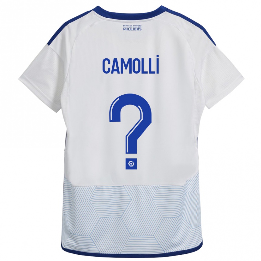 Enfant Football Maillot Benjamin Camolli #0 Blanc Tenues Extérieur 2023/24 Canada