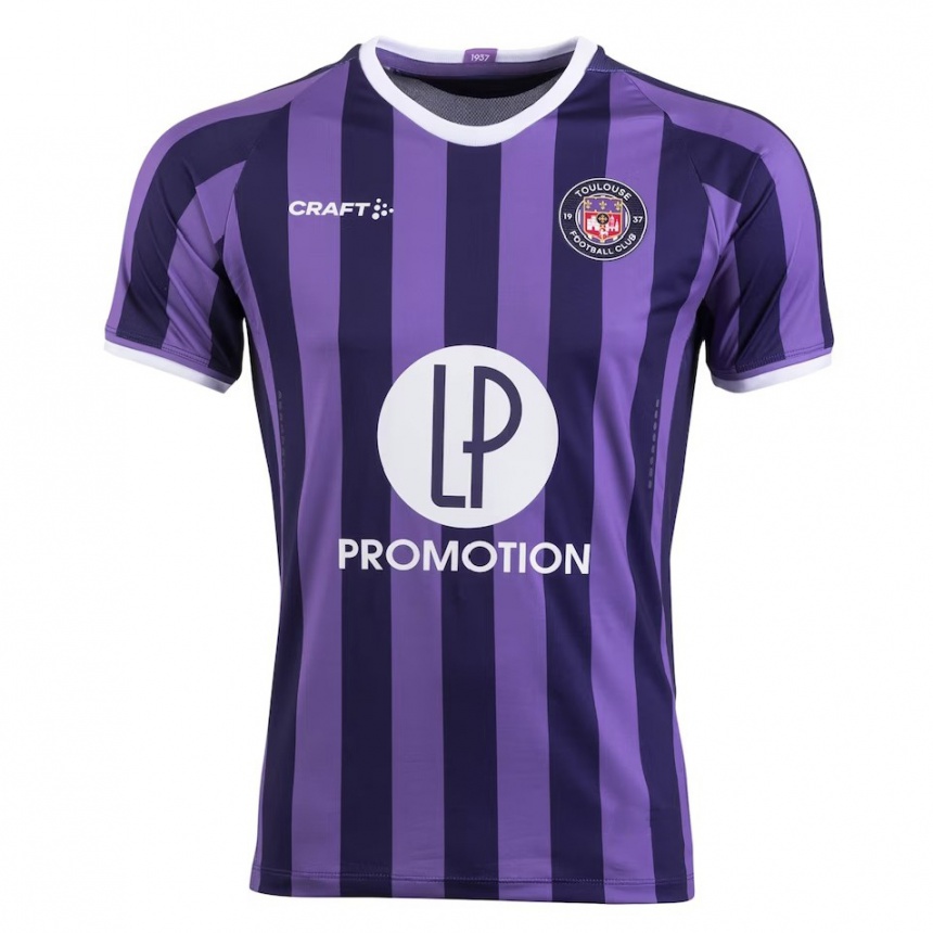 Kids Football Teddy Allemandou #0 Purple Away Jersey 2023/24 T-Shirt Canada