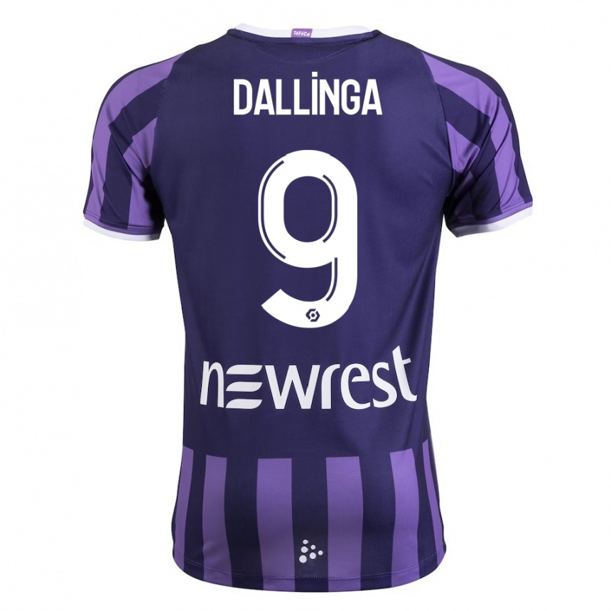 Kids Football Thijs Dallinga #9 Purple Away Jersey 2023/24 T-Shirt Canada