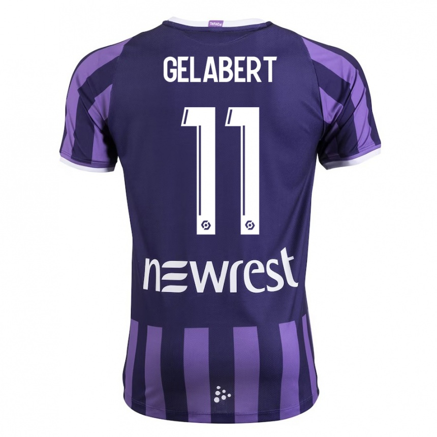 Enfant Football Maillot César Gelabert #11 Violet Tenues Extérieur 2023/24 Canada