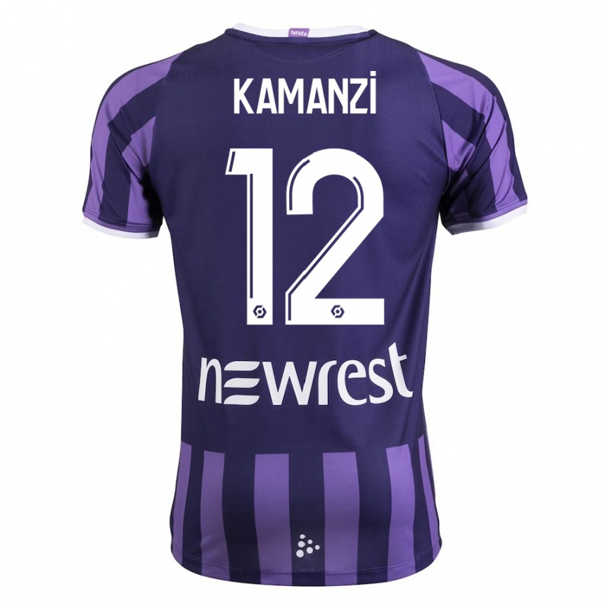 Enfant Football Maillot Warren Kamanzi #12 Violet Tenues Extérieur 2023/24 Canada