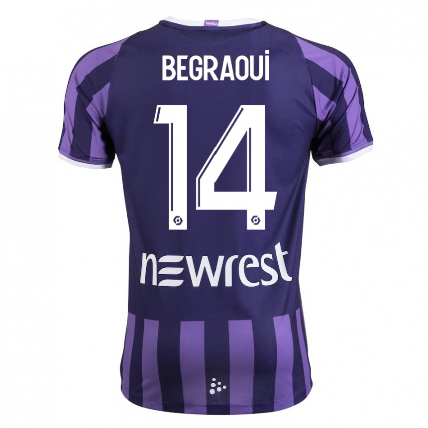 Enfant Football Maillot Yanis Begraoui #14 Violet Tenues Extérieur 2023/24 Canada