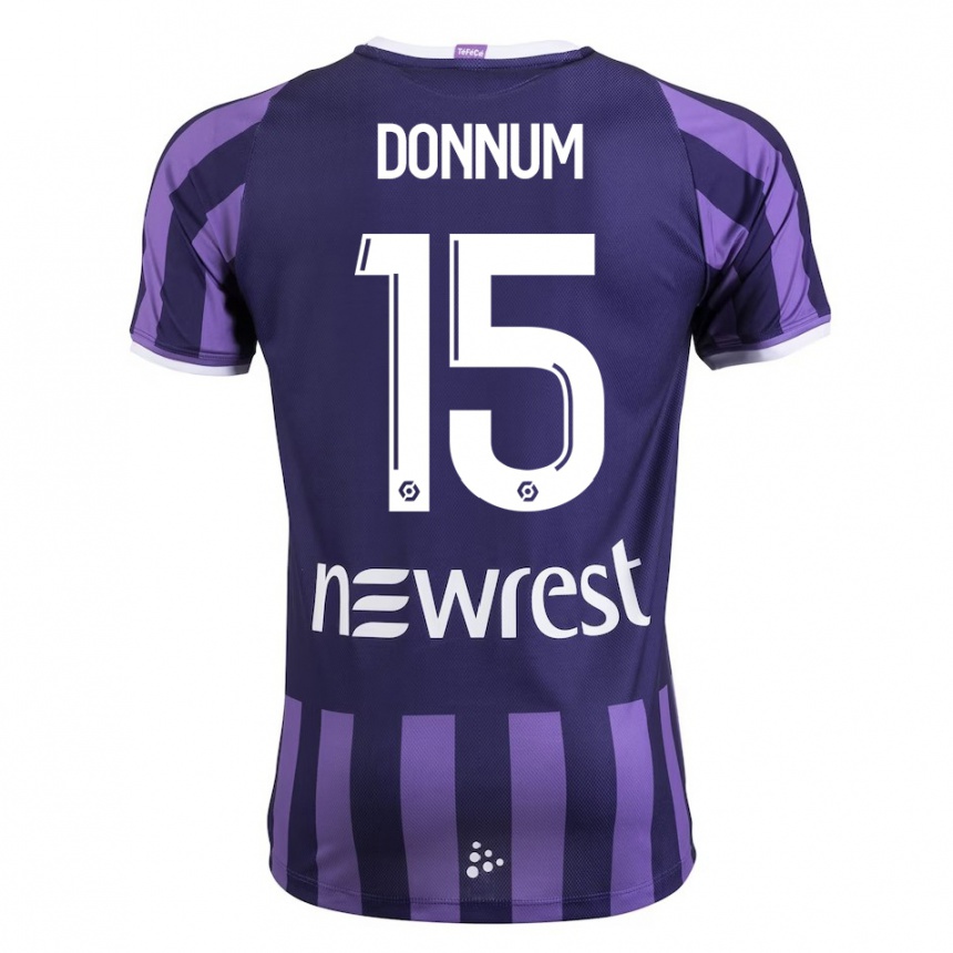 Enfant Football Maillot Aron Dønnum #15 Violet Tenues Extérieur 2023/24 Canada