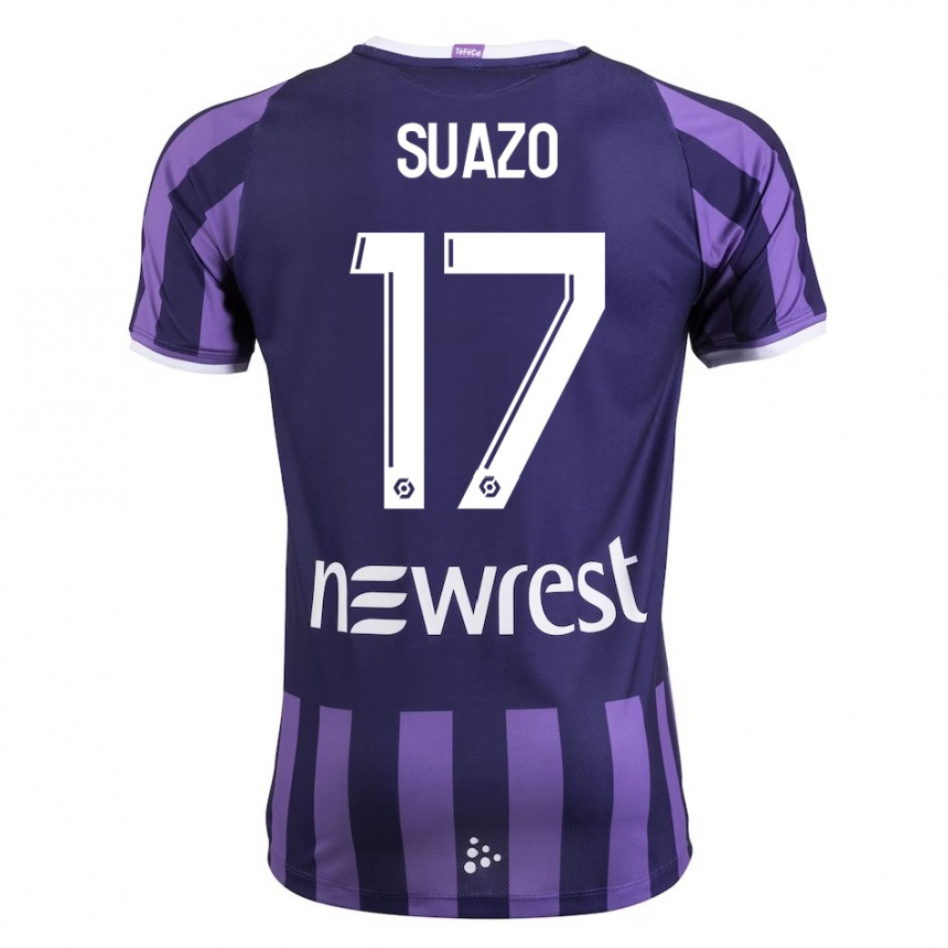 Enfant Football Maillot Gabriel Suazo #17 Violet Tenues Extérieur 2023/24 Canada