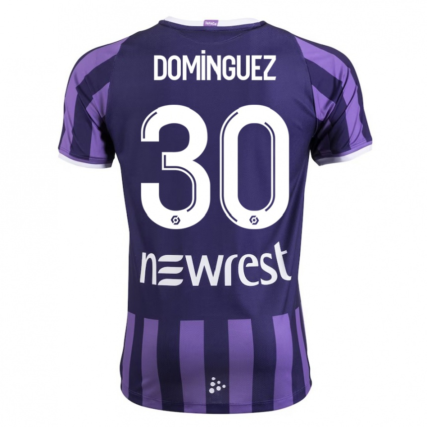 Enfant Football Maillot Álex Domínguez #30 Violet Tenues Extérieur 2023/24 Canada