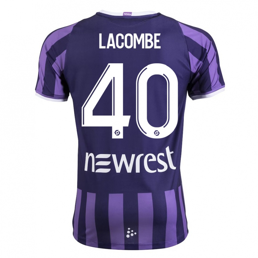 Enfant Football Maillot Justin Lacombe #40 Violet Tenues Extérieur 2023/24 Canada