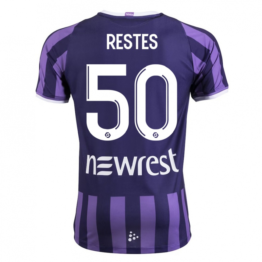 Enfant Football Maillot Guillaume Restes #50 Violet Tenues Extérieur 2023/24 Canada