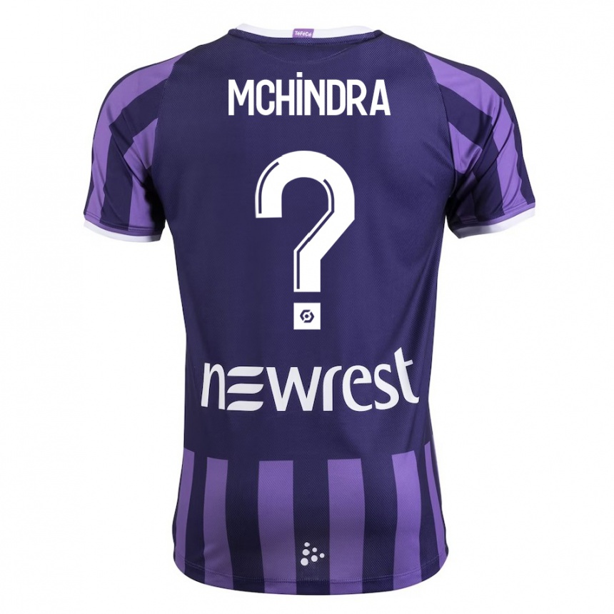 Kids Football Naime Said Mchindra #0 Purple Away Jersey 2023/24 T-Shirt Canada