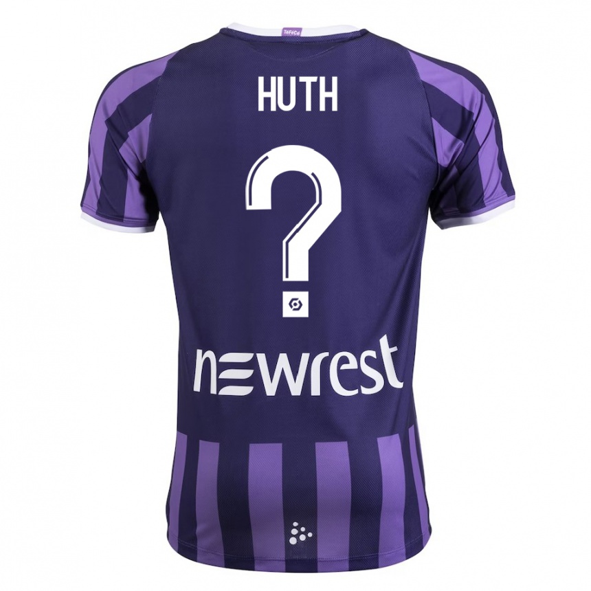 Kids Football Lony Huth #0 Purple Away Jersey 2023/24 T-Shirt Canada