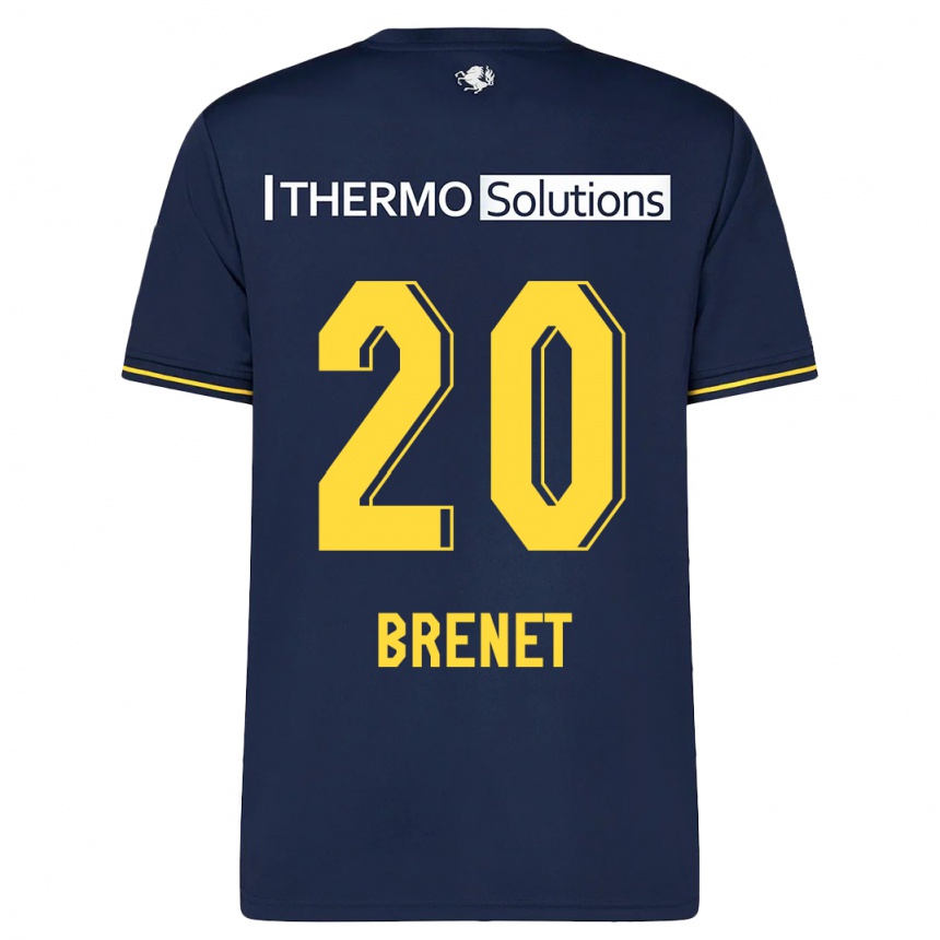 Kids Football Joshua Brenet #20 Navy Away Jersey 2023/24 T-Shirt Canada