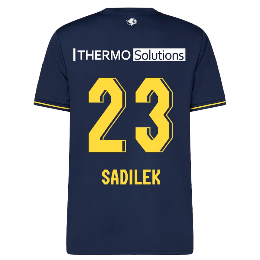 Kids Football Michal Sadilek #23 Navy Away Jersey 2023/24 T-Shirt Canada