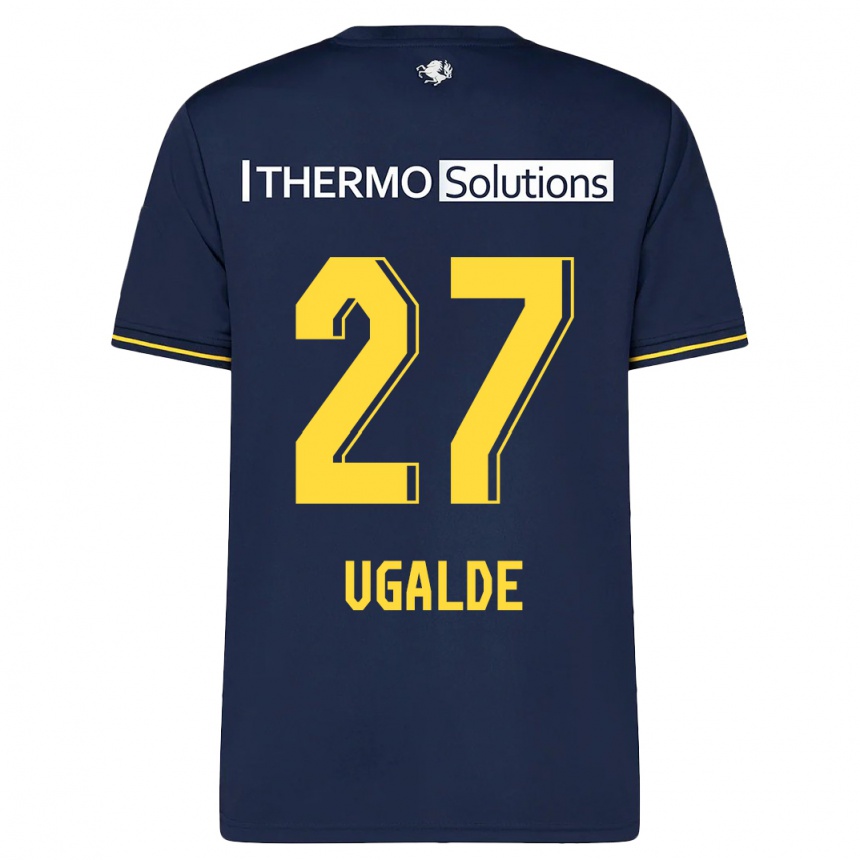 Kids Football Manfred Ugalde #27 Navy Away Jersey 2023/24 T-Shirt Canada