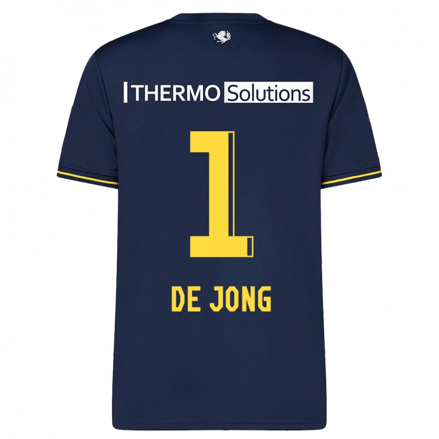 Enfant Football Maillot Daniëlle De Jong #1 Marin Tenues Extérieur 2023/24 Canada