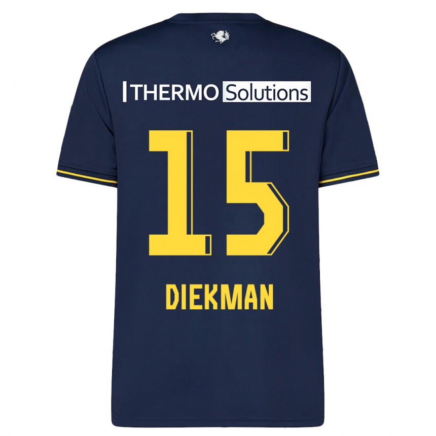 Kids Football Jill Diekman #15 Navy Away Jersey 2023/24 T-Shirt Canada