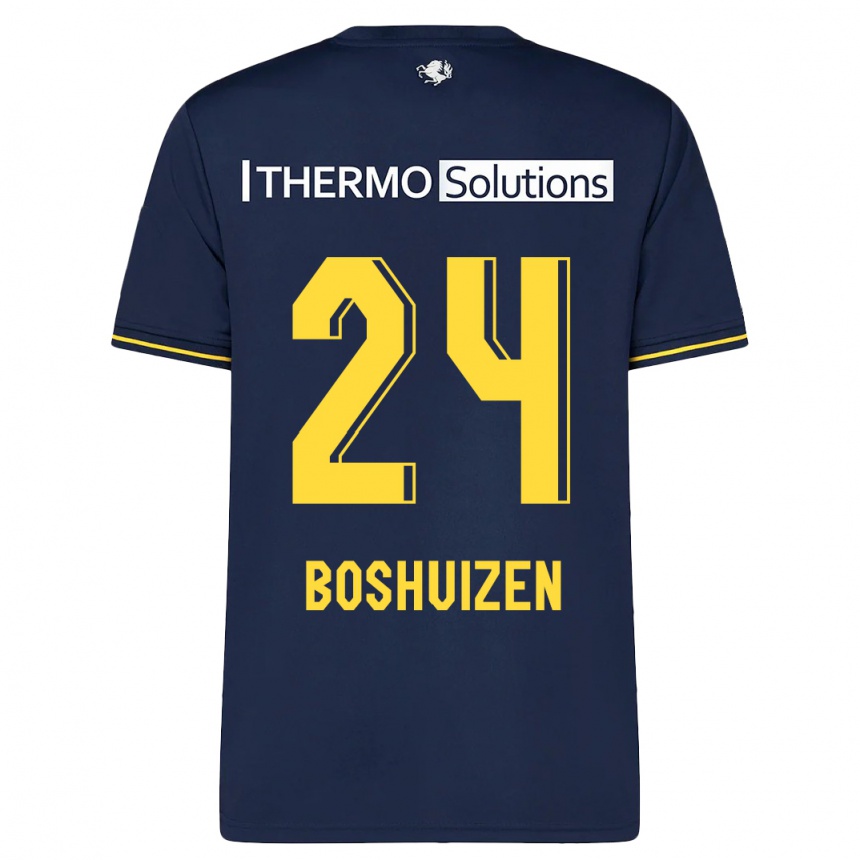 Kids Football Annouk Boshuizen #24 Navy Away Jersey 2023/24 T-Shirt Canada