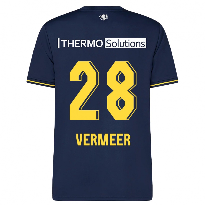 Kids Football Sofie Rianne Vermeer #28 Navy Away Jersey 2023/24 T-Shirt Canada