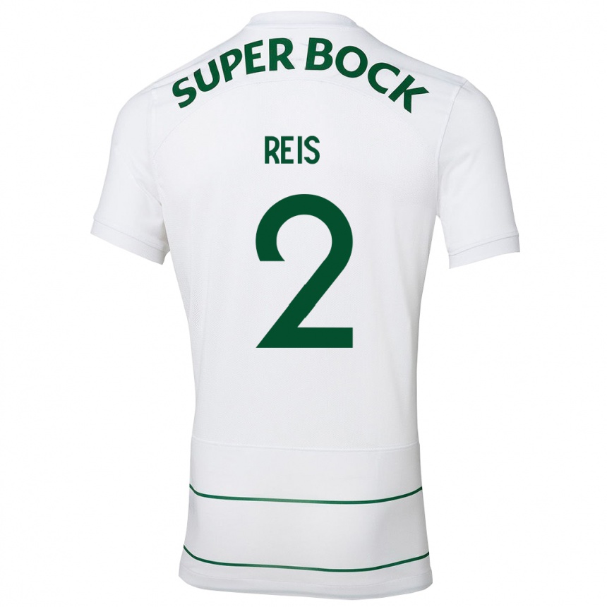 Kids Football Matheus Reis #2 White Away Jersey 2023/24 T-Shirt Canada