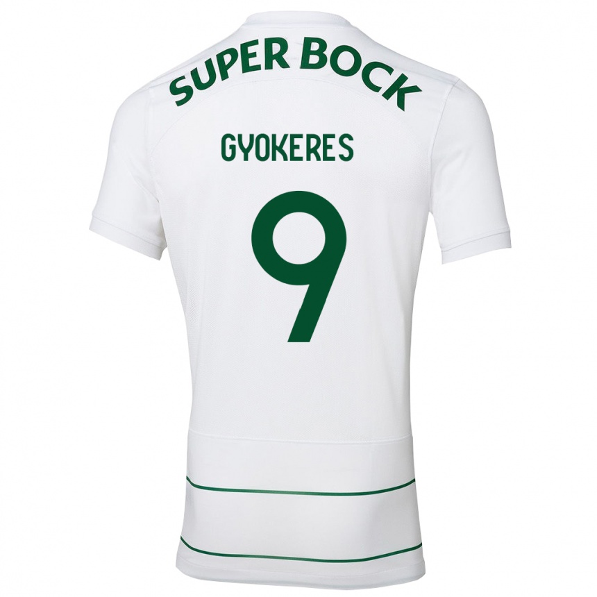 Kids Football Viktor Gyökeres #9 White Away Jersey 2023/24 T-Shirt Canada