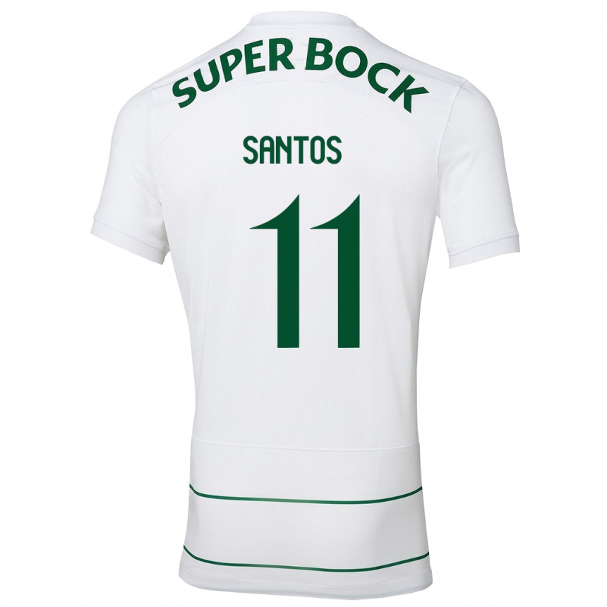 Enfant Football Maillot Nuno Santos #11 Blanc Tenues Extérieur 2023/24 Canada