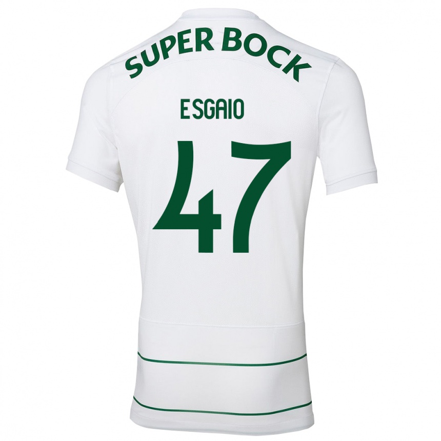 Kids Football Ricardo Esgaio #47 White Away Jersey 2023/24 T-Shirt Canada