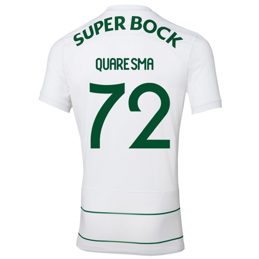 Kids Football Eduardo Quaresma #72 White Away Jersey 2023/24 T-Shirt Canada