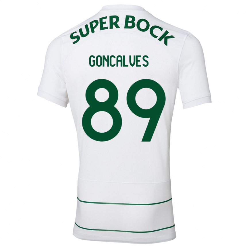 Kids Football André Gonçalves #89 White Away Jersey 2023/24 T-Shirt Canada