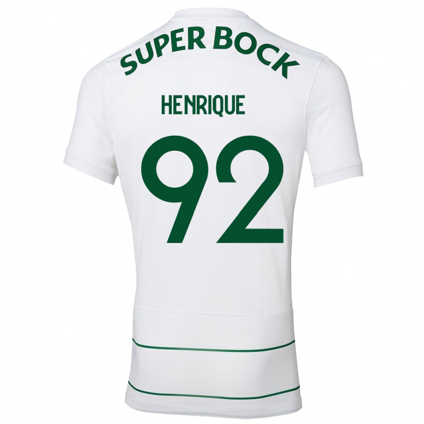 Kids Football Eduardo Henrique #92 White Away Jersey 2023/24 T-Shirt Canada