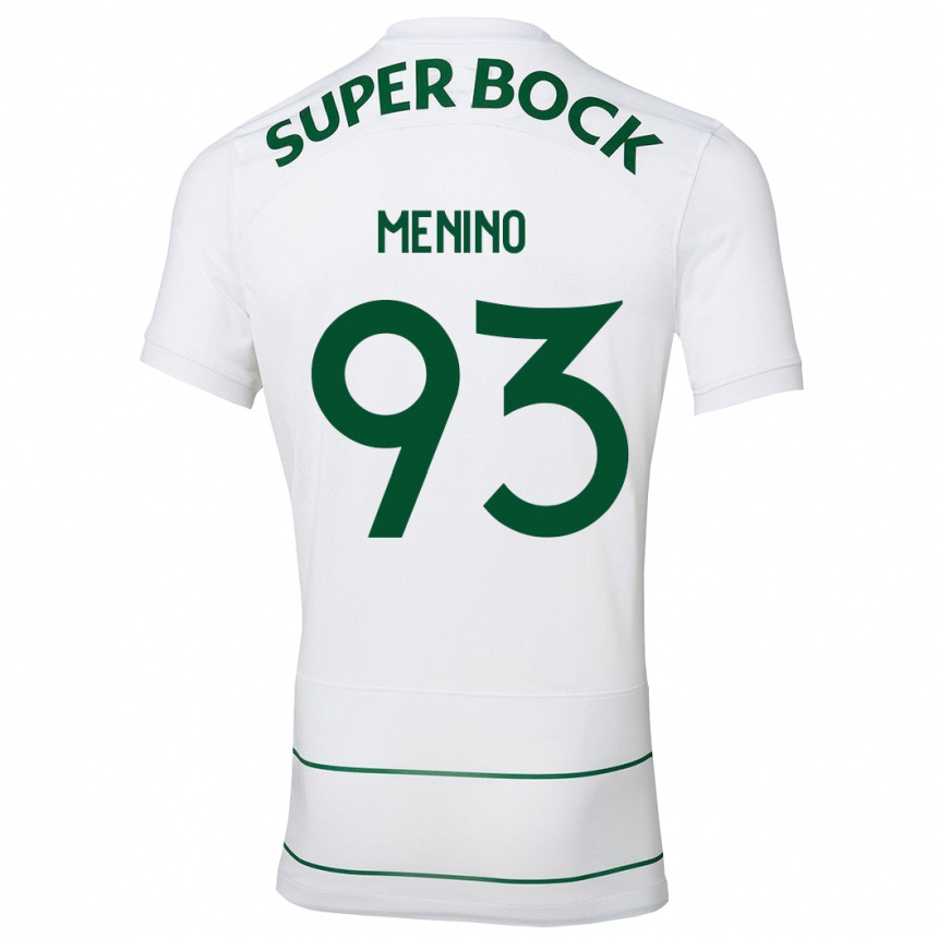 Kids Football Miguel Menino #93 White Away Jersey 2023/24 T-Shirt Canada