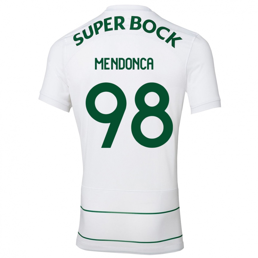 Kids Football Manuel Mendonça #98 White Away Jersey 2023/24 T-Shirt Canada