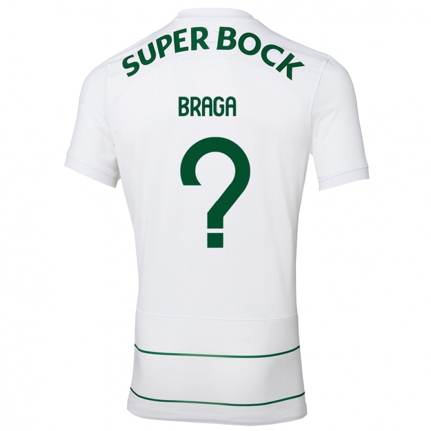 Enfant Football Maillot Gonçalo Braga #0 Blanc Tenues Extérieur 2023/24 Canada