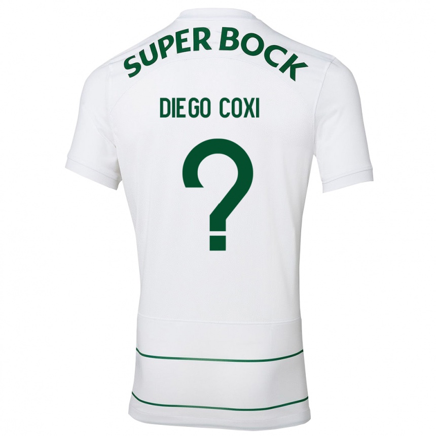 Kids Football Diego Coxi #0 White Away Jersey 2023/24 T-Shirt Canada